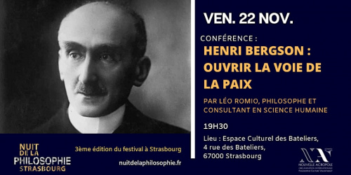 Conférence : Henri BERGSON – Ouvrir la voie de la paix